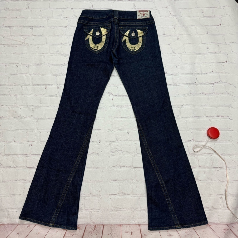 True Religion Jeans “Joey” Women’s Boot Cut Flare Denims Y2k Vintage Size 28 Euc